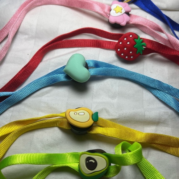 Colorful Lanyard Set with Fun Charms facemask holder - Picture 2 of 10